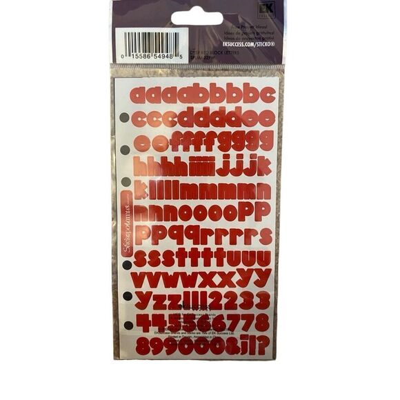 Lot Of 10 Heart Containers Foam Art Alphabet Stickers Erasers - Picture 5 of 7